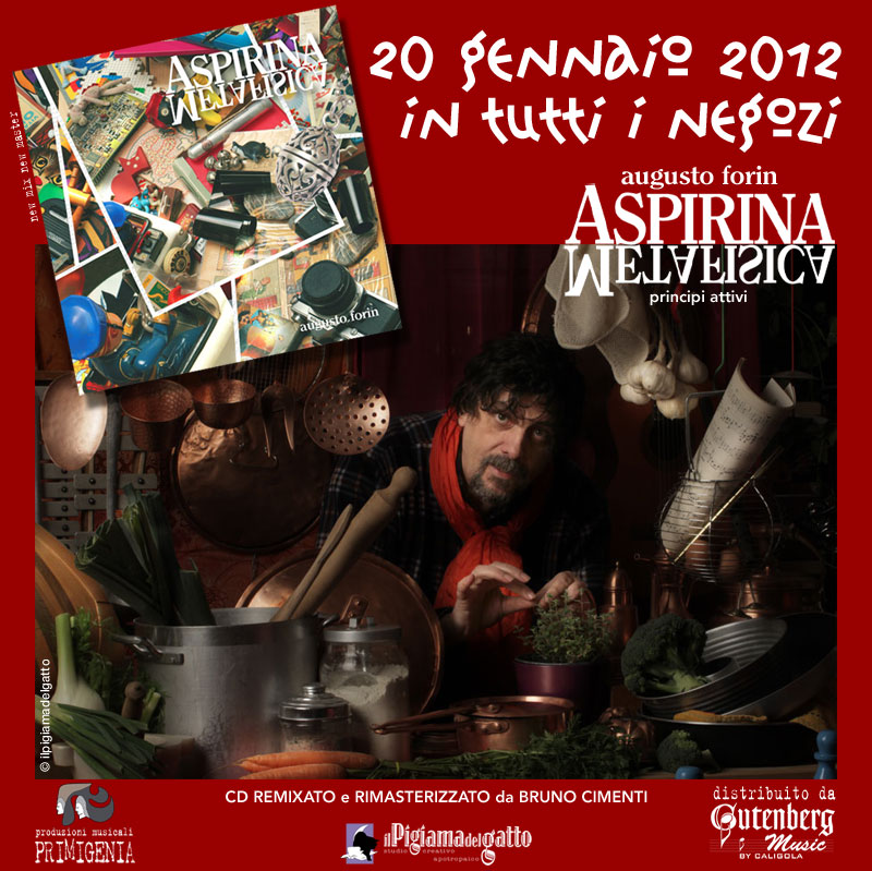 pubblicità per l'uscita della ristampa di Aspirina Metafisica