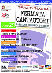 Fermata Cantautori il manifesto