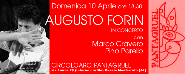 Invito al concerto di domenica 10marzo al circolo arci pantagruel